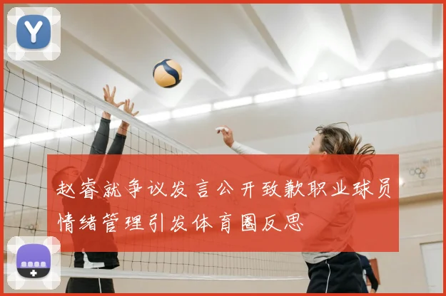 赵睿就争议发言公开致歉职业球员情绪管理引发体育圈反思