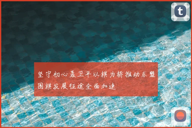 坚守初心聂卫平以棋为桥推动东盟围棋发展征途全面加速